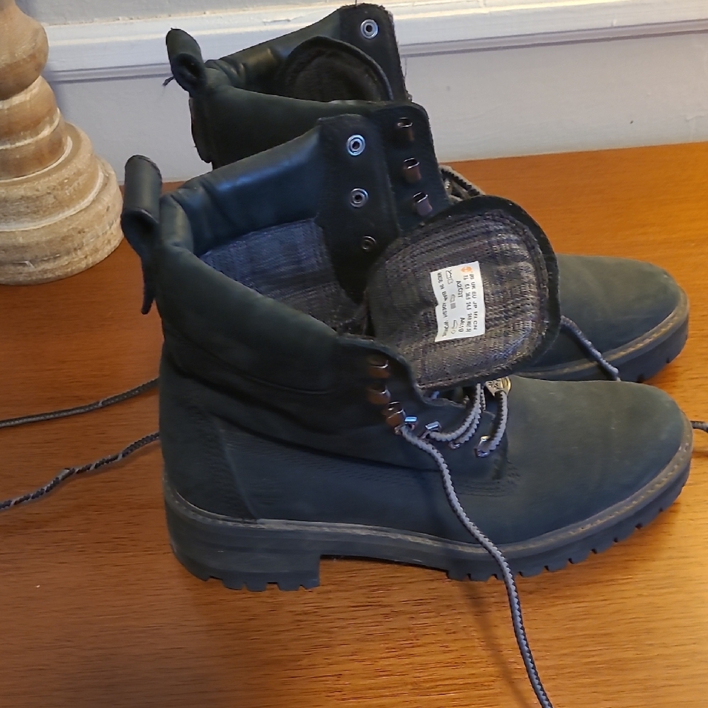 Timberland Black Lace Up Boots